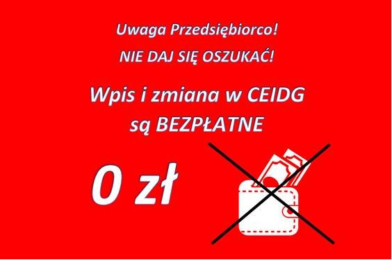 List z CEFiDG? Uważaj to nie jest CEIDG.