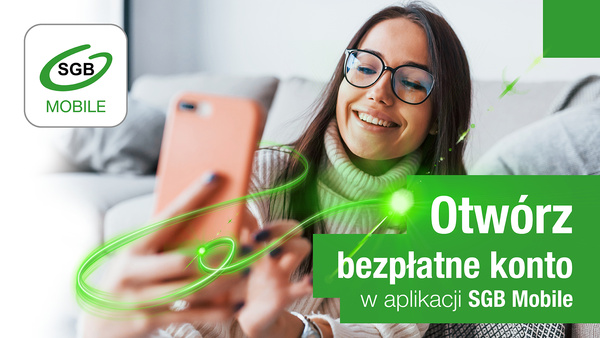 Otwórz bezpłatne konto na selfie w aplikacji SGB Mobile