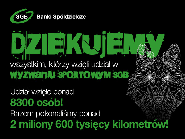 W niedzielę zakończyliśmy Wyzwanie Sportowe SGB