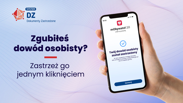 Zastrzeż dokument w aplikacji mObywatel!