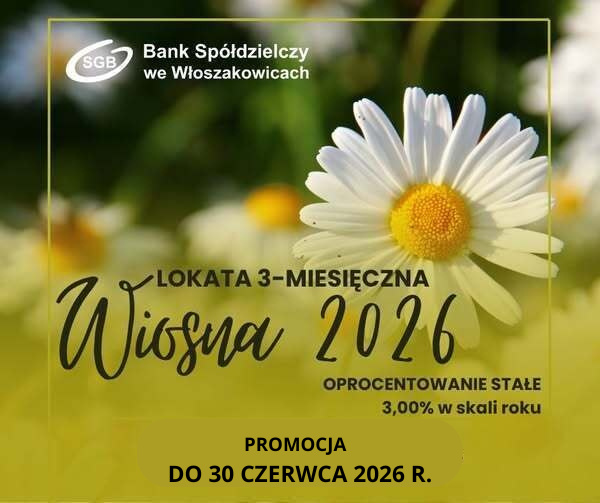 Lokata WIOSNA 2026 - PROMOCJA DO 30 CZERWCA